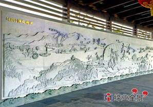 蠡湖公园水镜廊石刻文化景观-无锡公园景观艺术设计施工