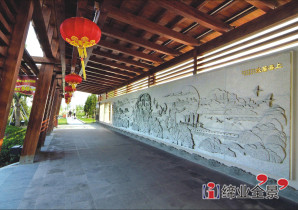 蠡湖公园水镜廊石刻文化景观-无锡公园精微石雕设计制作